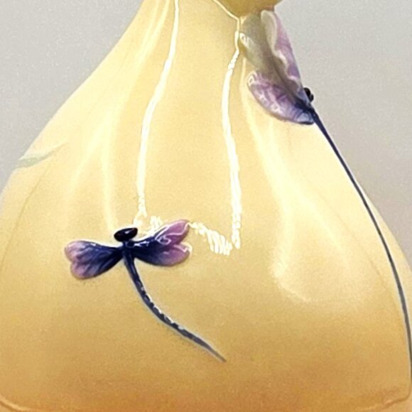 Vintage Franz Collection Porcelain Dragonfly Vase by Jen Woo FZ00889 Stunning! - Picture 7 of 14